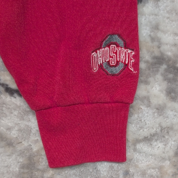 Vintage Lee Heavyweight Ohio State Buckeyes Sweatshirt Mens M Red USA Made - Picture 4 of 5